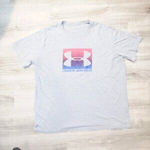 Under Armour HeatGear Multicolor Big Logo T-Shirt. Mens XXL #B18-C1534